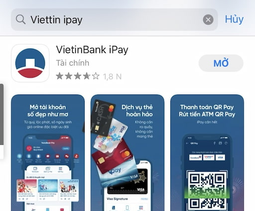 Kiểm tra số dư tài khoản Vietinbank trên ứng dụng Vietinbank iPay