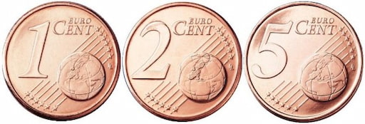 Kích thước của các đồng Cent trên thị trường hiện nay có sự khác nhau