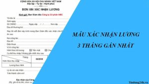 Mẫu xác nhận lương là thủ tục quan trọng khi vay ngân hàng
