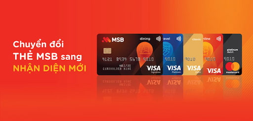 Thẻ ghi nợ nội địa tại ngân hàng MSB đa dạng