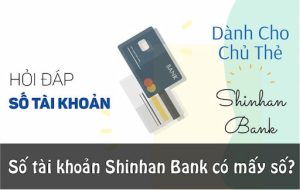 Số Tài Khoản Ngân Hàng Shinhan Có Bao Nhiêu Số?