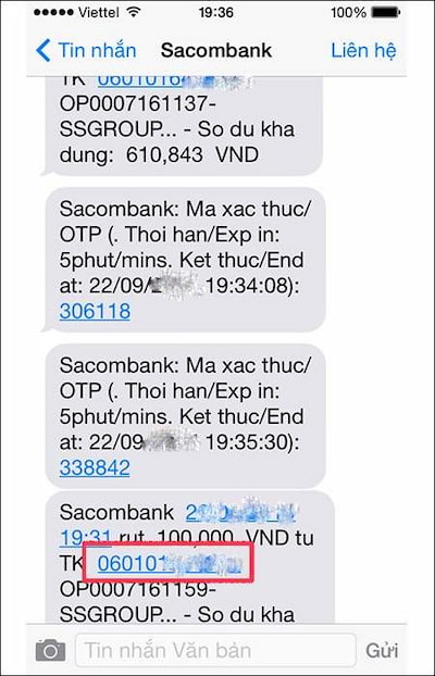 Tra Cứu Số Dư Sacombank Qua SMS Banking