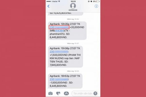 Tra Cứu Số Tài Khoản Agribank Qua SMS Banking