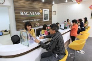 Ngân hàng Bắc Á trong giờ làm việc.