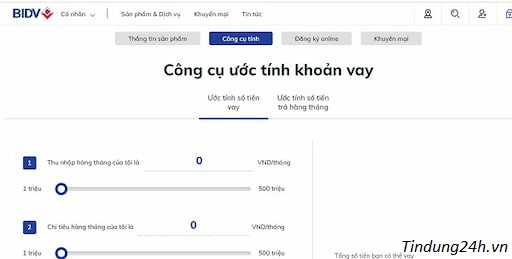Hướng Dẫn Cách Vay Thấu Chi Online BIDV Nhanh.