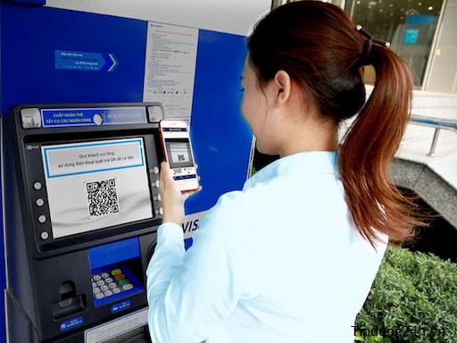 Rút Tiền Bằng Mã QR Sacombank Tại Cây ATM