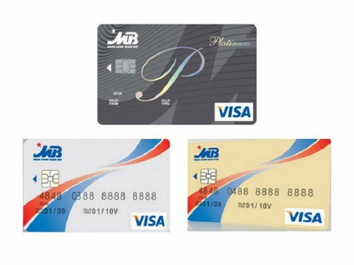 Các loại thẻ Visa MB Bank hiện nay.